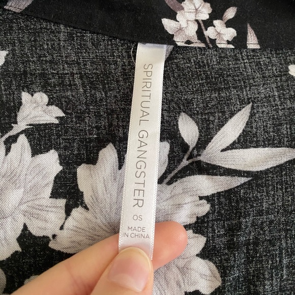 Black flower cardigan - Picture 4 of 5